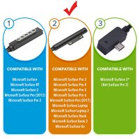 44W Microsoft Surface Laptop 2 LQL-00015 Adaptateur Original + Cordon